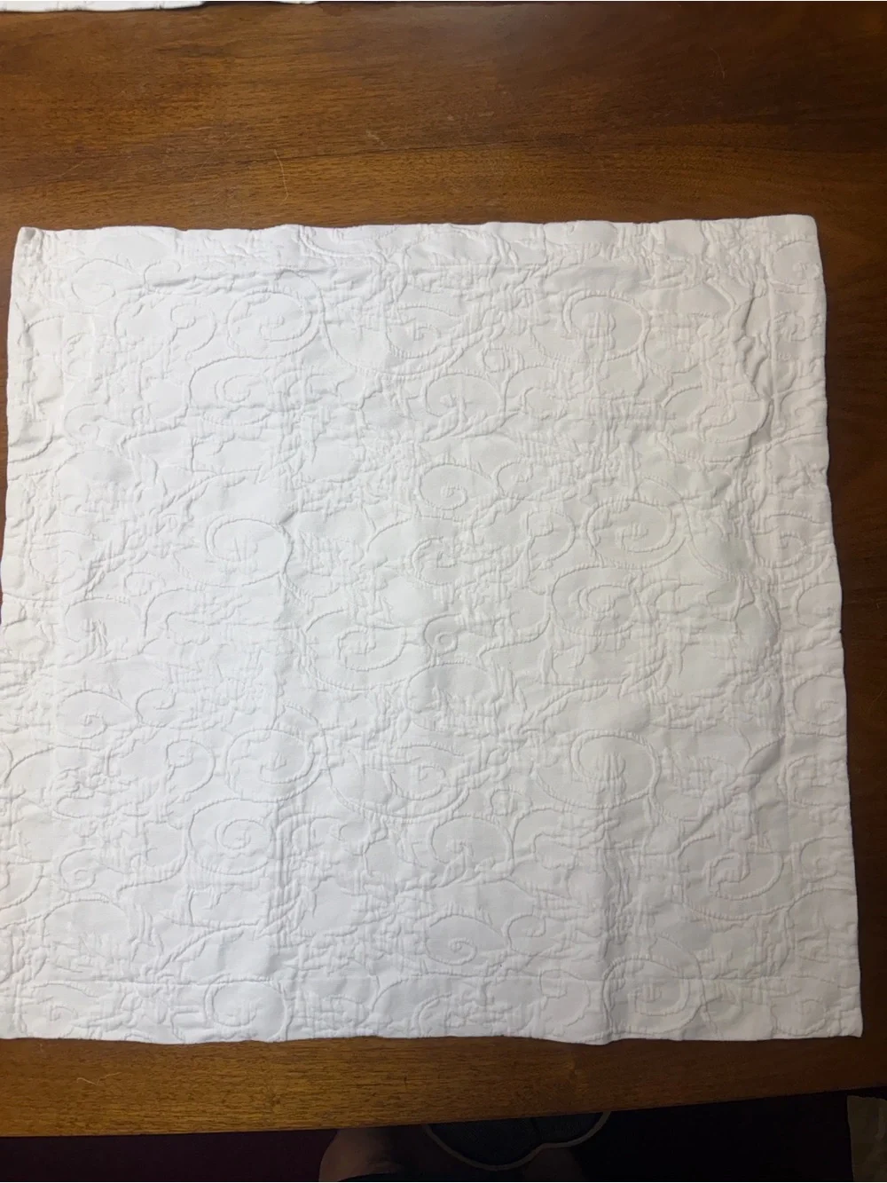 One Pottery Barn Euro Sham ivory
